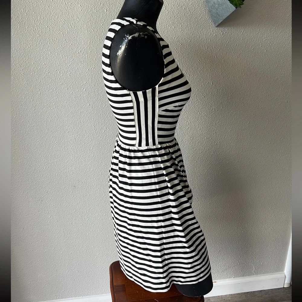 Madewell XXS White with Black Stripes Dress - Picture 6 of 9